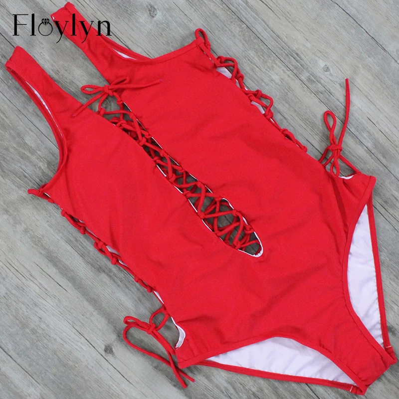 Floylyn цельный купальный костюм 2017 сексуальный женский для плавания Винтажная