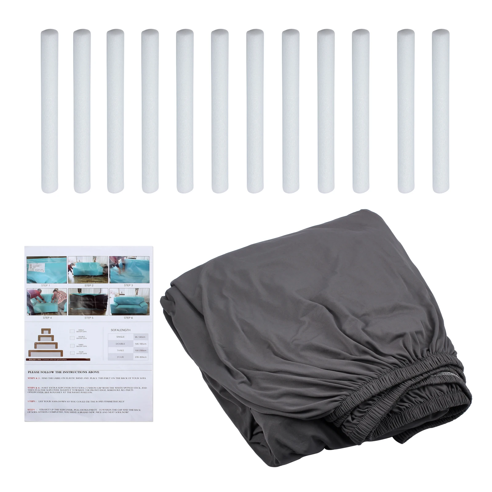 Чехол для дивана эластичный на 3 места со съемным чехлом|Чехлы диванов| |