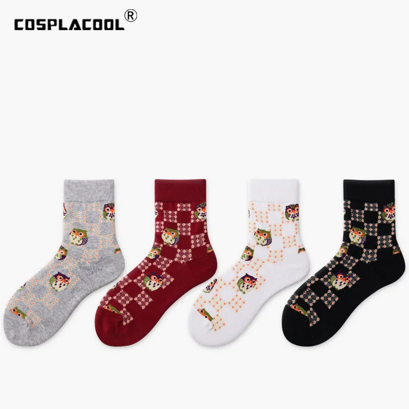 

[COSPLACOOL]Harajuku Cartoon Design Funny Socks Creative Animal Japan Crew Socks Women Novelty Skarpetki Calcetines Mujer Sokken