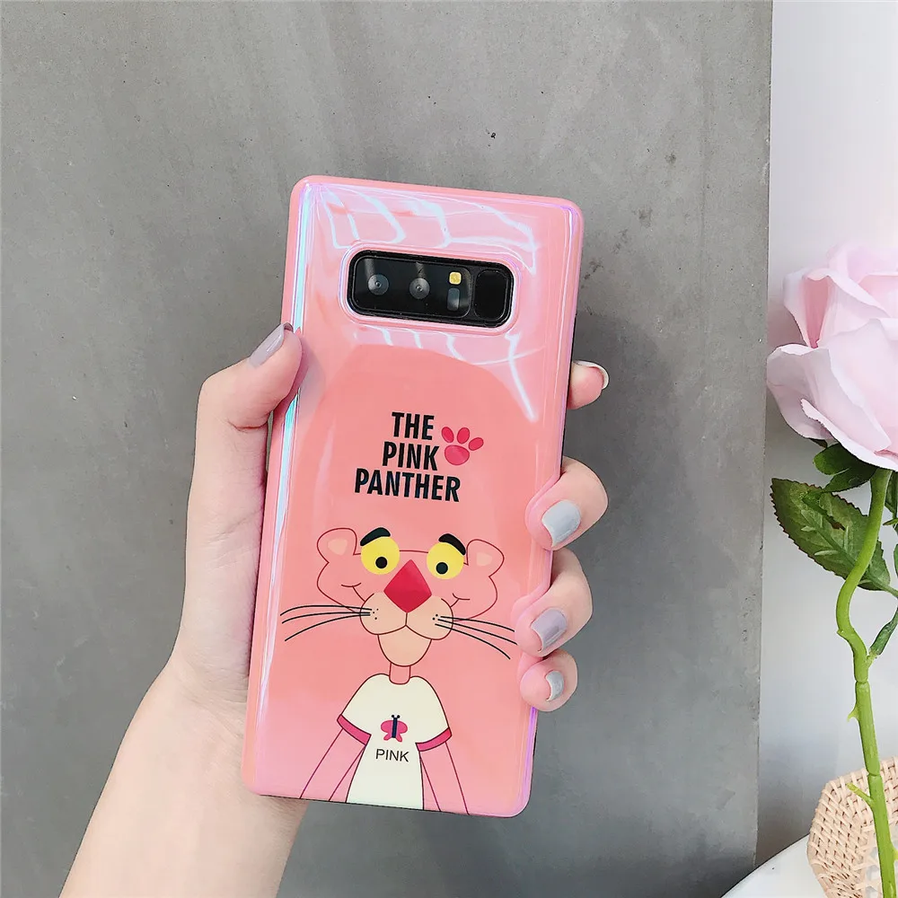 Мультфильм порошок Leopard Blu-Ray Мягкие TPU чехол для телефона samsung S7 S7edge S8 S9 Плюс Для