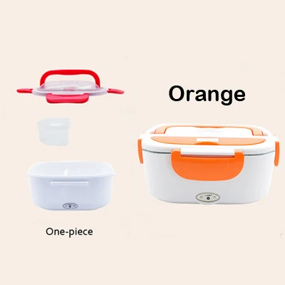 orange 1 Портативный Электрический Ланч-бокс для автомобиля 12 в 110 В 220 В Электрический Ланч-бокс с подогревом контейнер для подогрева пищи - Цвет: orange 1
