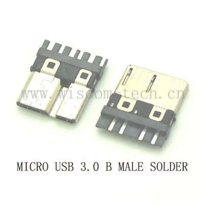 10 шт./лот Micro USB 3 0 разъем типа B Высокоскоростная передача данных контактный для