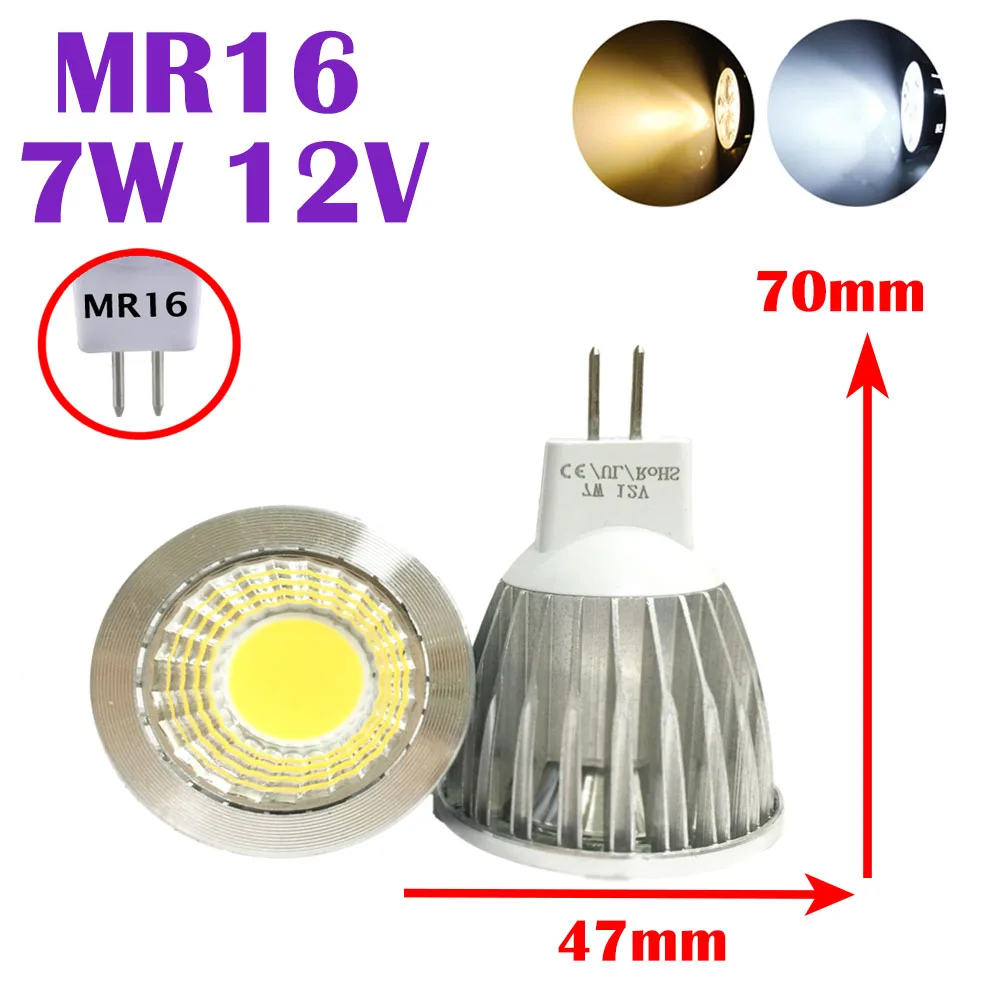 Супер яркий светодиод 3W 5W 7W MR16 GU10 Светодиодный точечный светильник 12V 86 265V лампа