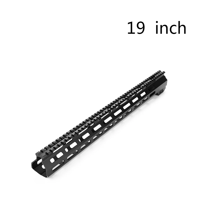 19 inch Magorui AR-15 M4 M-LOK MLOK 7/9/10/12/13,5/15/17/19/22 дюймов Тонкий бесплатный поплавок Handguard M-LOK прицел крепление с Сталь гайка - Цвет: 19 inch