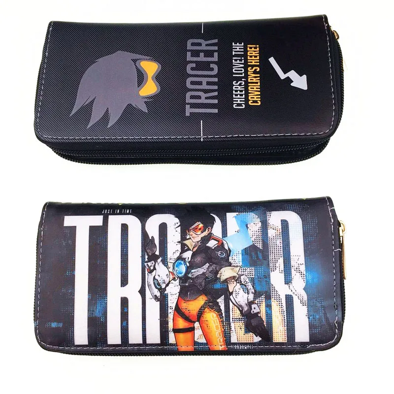 Overwatch длинный мужской кошелек игровой Hero Reaper/Mercy/Soldier76/Mccree/Genji/Symmetra/Hanzo/D. Va бумажник с застёжкой-молнией держатель для карт - Цвет: OW-11