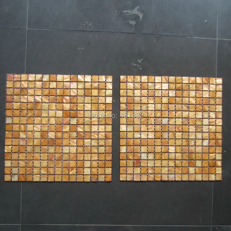 Мозаичная плитка золотистого цвета 305*305*2 мм|mosaic kitchen|mother homekitchen mosaics |