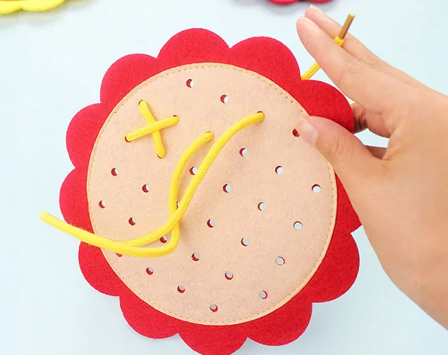 Симпатичные 8 цветов цветущие подсолнухи печатные войлочные Детские Нетканые