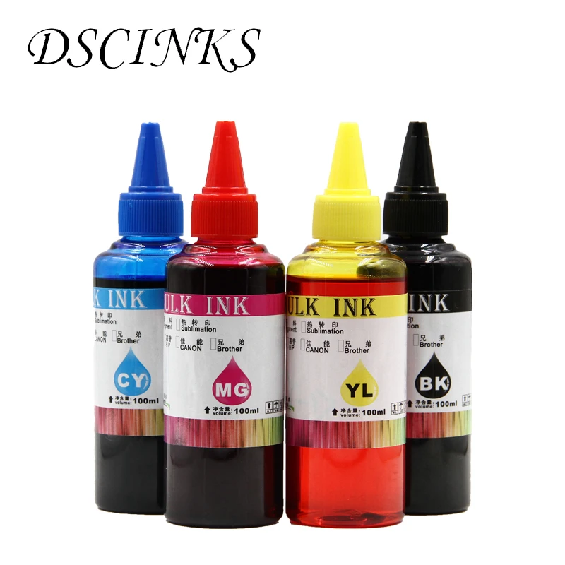 

4pcs 100ml 670 Universal Compatible Refill Dye Ink For HP Deskjet 5525 4615 4625 printer