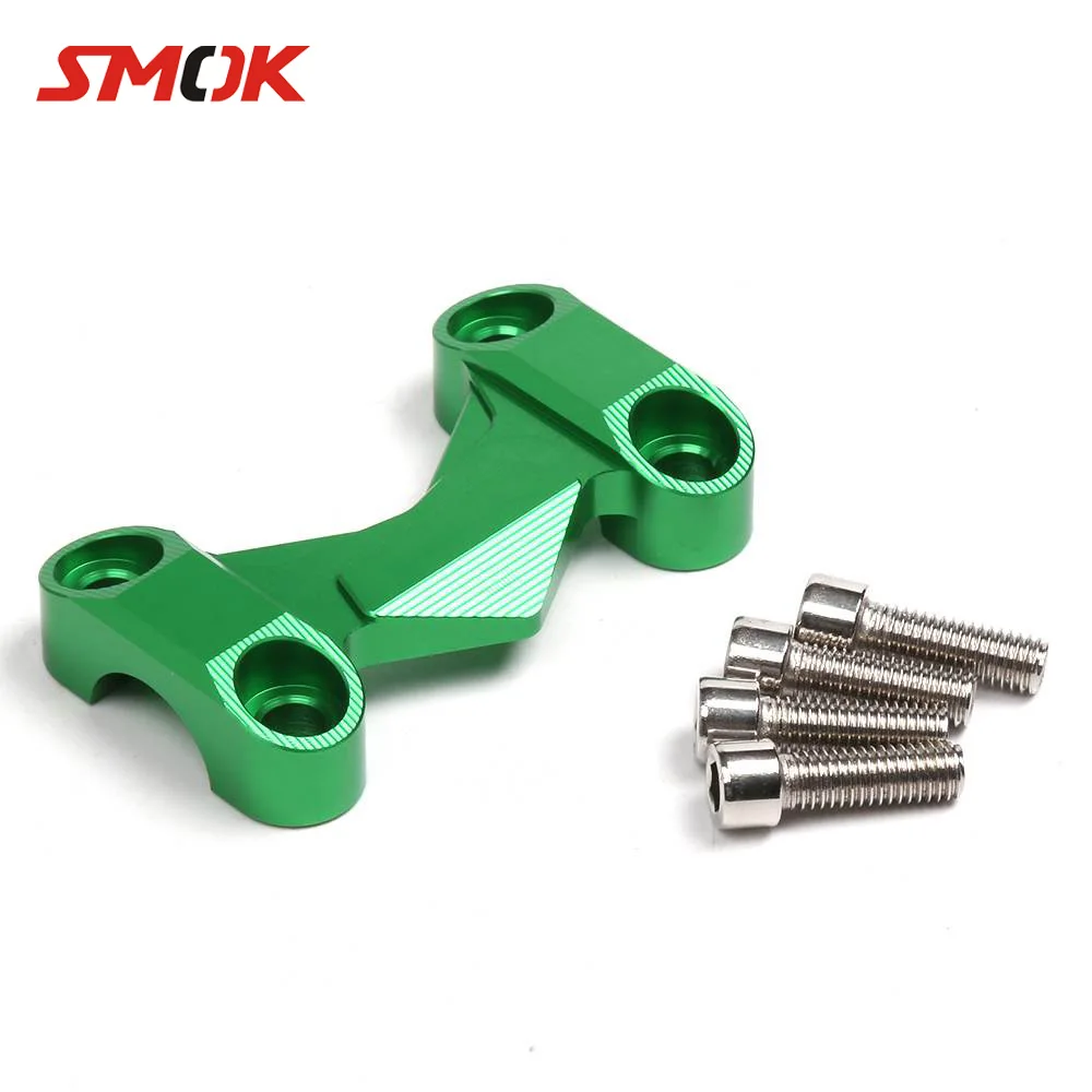 

Алюминиевые ручки SMOK CNC для мотоциклов, верхняя крышка руля, балка, стойка, зажим для установки Kawasaki Z125 2015-2017