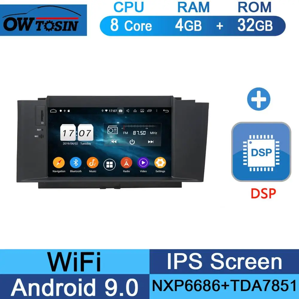 32G DSP " ips 8 ядерный 4 Гб ram+ 64 Гб rom Android 9,0 автомобильный DVD радио gps для Citroen C4 C4L DS4 2012 2013 DSP CarPlay - Цвет: 32G DSP