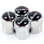 Автомобильный Стайлинг 4 шт. автомобильные колпачки эмблемы чехол для Nissan Nismo X-trail Qashqai Tiida Juke Автомобильная крышка клапана колеса Автомобильный Стайлинг