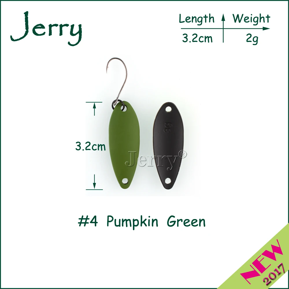 Jerry 1 шт. 2 г 3 4 5 площадь и поток форель ложка Ультралегкая Удочка приманка высокого