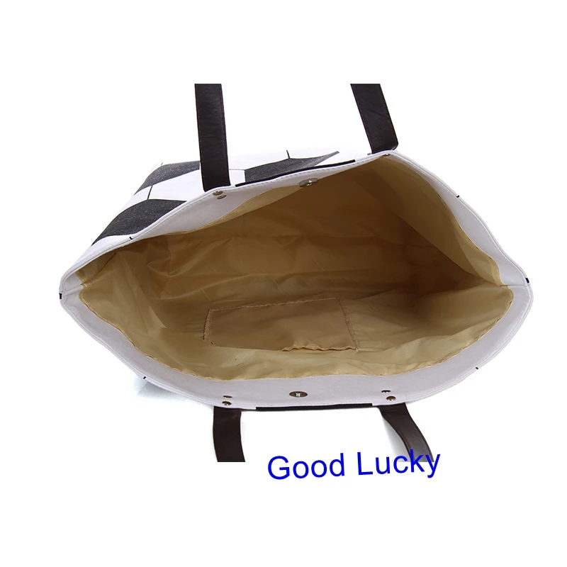 10pcs/lot High Quality Wholesale Personalised Stocked Printed Polyester Big Baseball Tote Bag Monogram Sport | Дом и сад