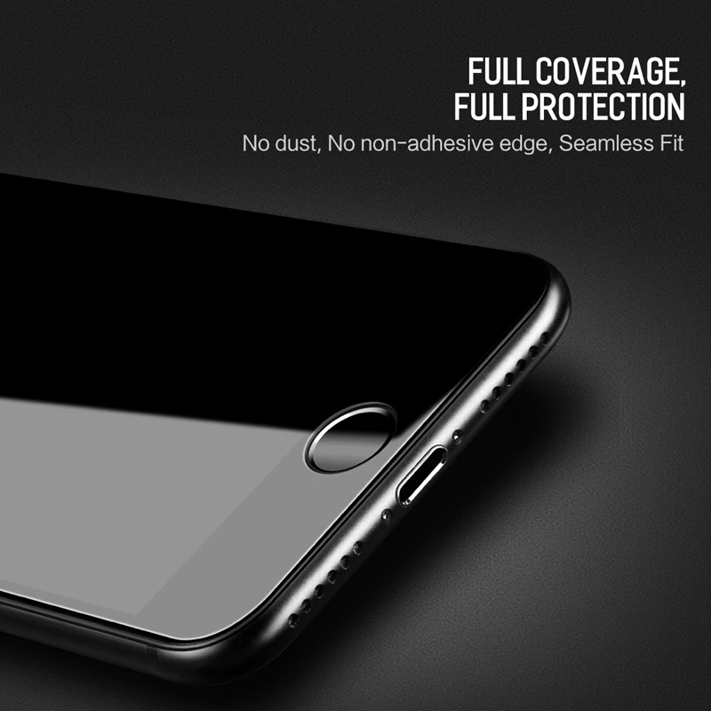3D изогнутые полный Экран протектор для iphone 8 Plus рок 9 H 0.26 мм Полный закаленное