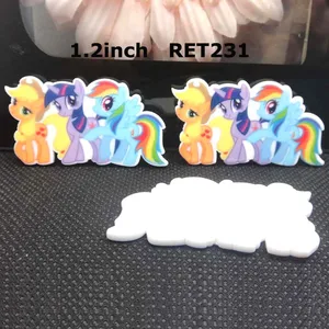 50 шт., плоская задняя часть, 25x35 мм