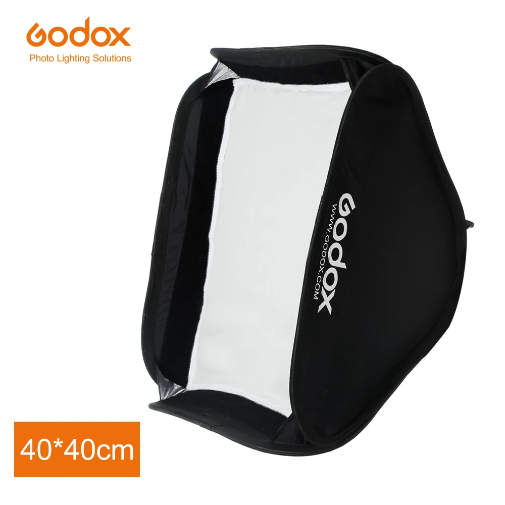 Складной софтбокс Godox 40*40 см подходит для S type кронштейна камеры Flash (только