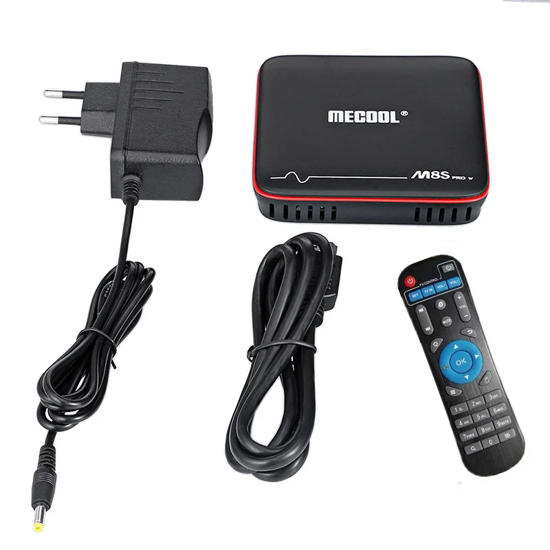 MECOOL M8S PRO W Android 7,1 Smart tv Box 2G ram 16G rom Amlogic S905W Поддержка 2,4 GHz WiFi 4K H.265 HD медиаплеер