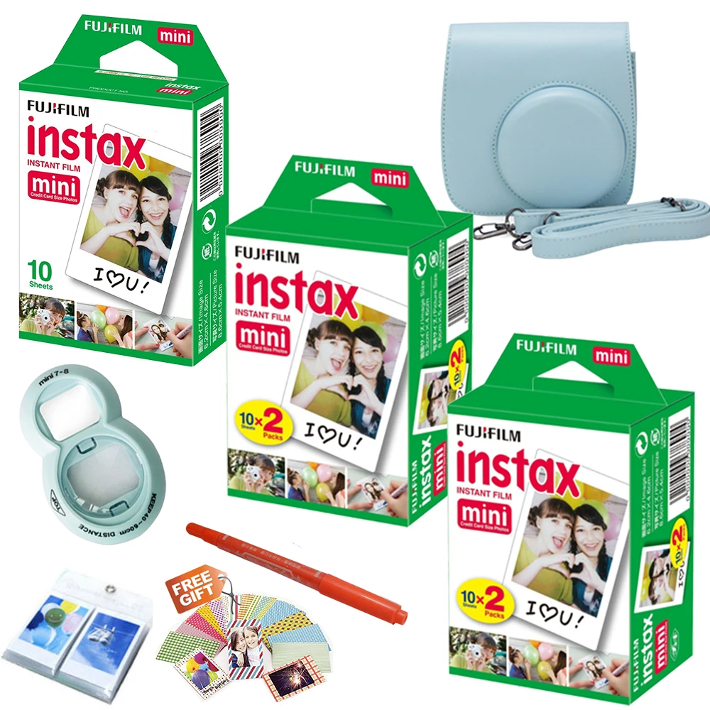 Для Fujifilm Instax Mini 8 фильм Фотоаппарат моментальной печати 50 листов мини белые