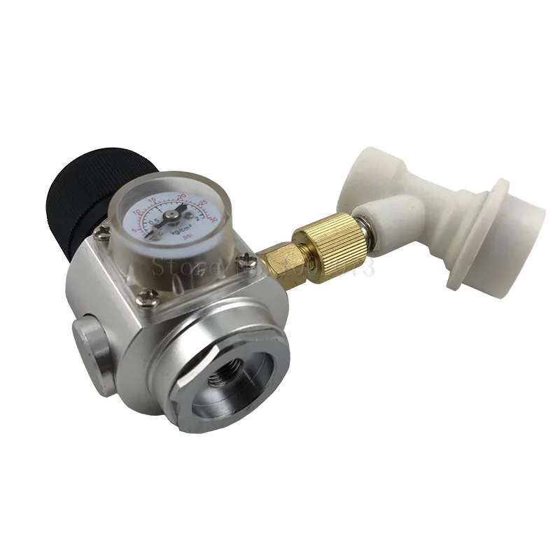 0-30PSI CO2 мини газовый регулятор и банальный бочонок шаровой замок разъединитель для пивного крана, домашний газовый регулятор 3/" Резьба для Co2 резьбы