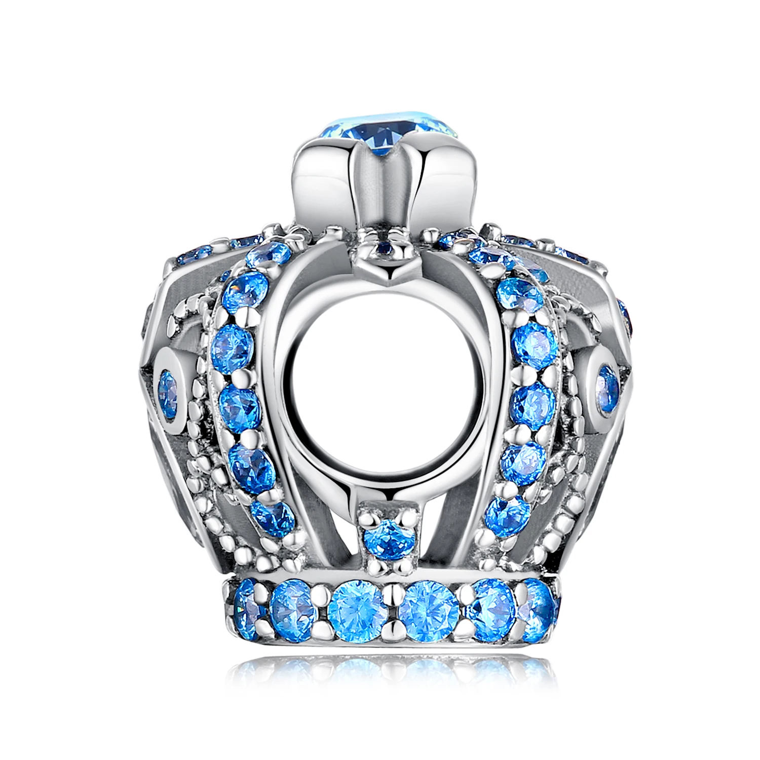 JewelryPalace Винтаж синий кубический Корона из циркония подвеска в форме шара