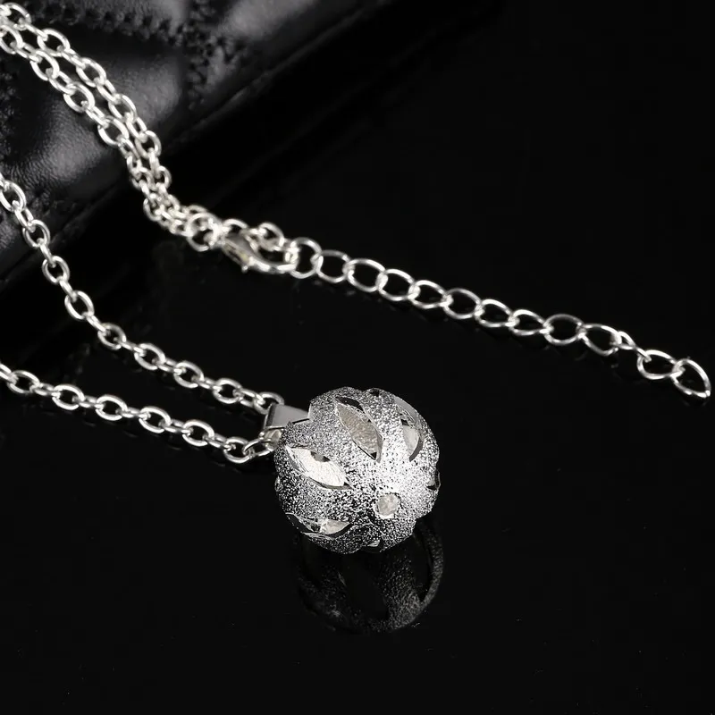 Высокое качество Серебряный Свадебный полый шар Ювелирные наборы для женщин