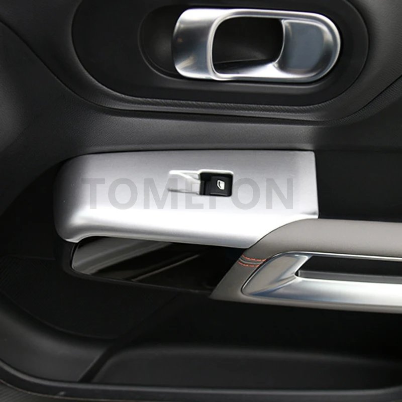 TOMEFON для Citroen Aircross C5 SUV хэтчбек ABS хром межкомнатные двери подлокотник переключатель окна кнопки крышка планки 4 шт