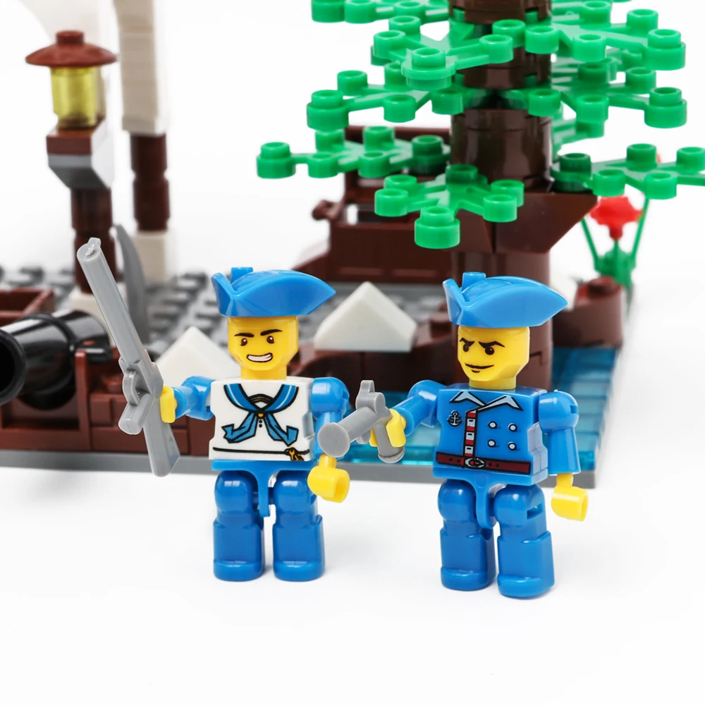 202 шт просветленные Пираты ожесточенной пушки Волли удары обратно блоки Наборы