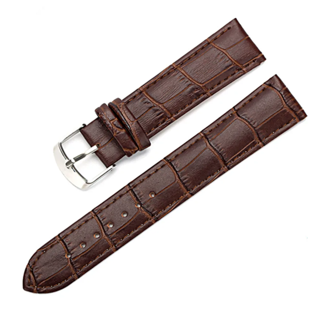 8 10 12 14 15 16 17 18 19 20 mm Genuine leather watchband watch belt strap wristwatches band  female red white black