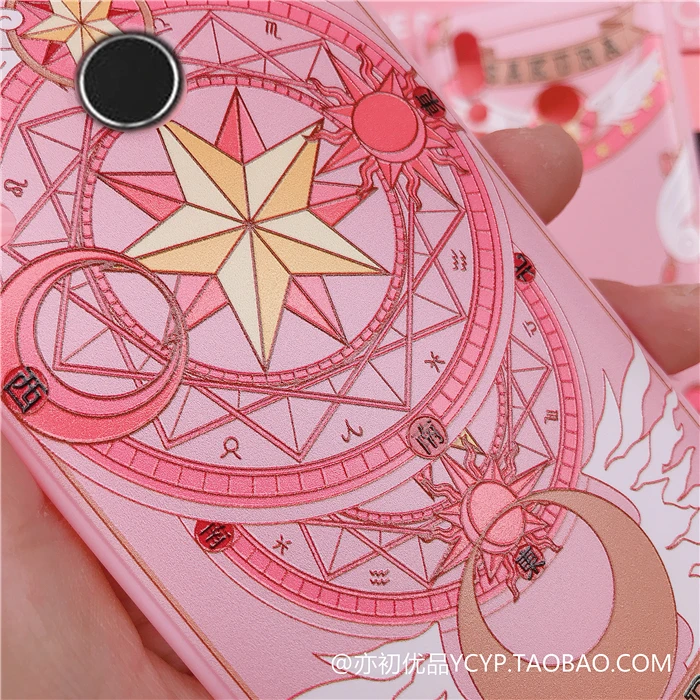 Nova 5 5i милый чехол Cardcaptor Sakura+ Защитная пленка из закаленного стекла для huawei Nova4/Nova4E/Nova 3/3E/2 S с ремнями