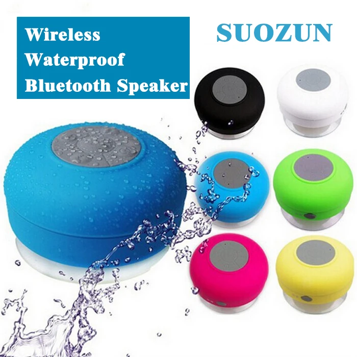 SUOZUN Bluetooth портативный водостойкий беспроводной мини динамик для душа музыка