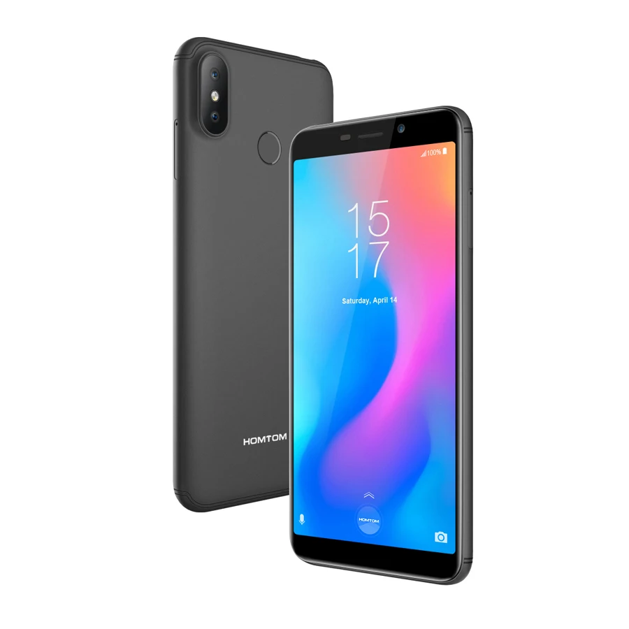 HOMTOM C2 смартфон с 5 дюймовым дисплеем четырёхъядерным процессором Android 8 1 ОЗУ 2 Гб