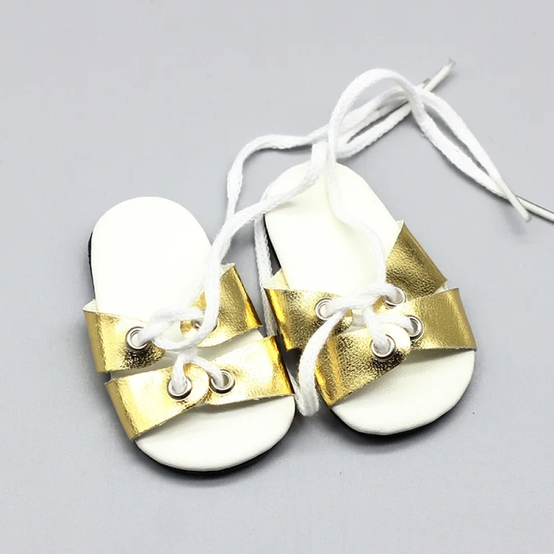 new arrive 1 pair cute doll shoes Printed sandals for 18 inch 43cm baby Girl Dolls gift kids best accessories | Игрушки и хобби
