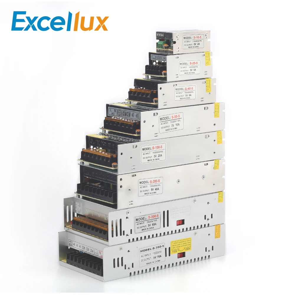 AC110 220 to DC5V светодиодный трансформатор освещения для дайвинга/источник питания