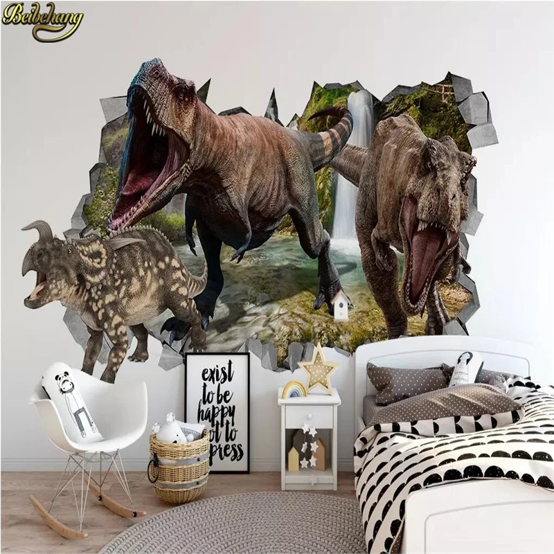 beibehang photo murals wall wallpaper bedroom Custom Modern Dinosaur children's room background 3D papers home decor | Обустройство