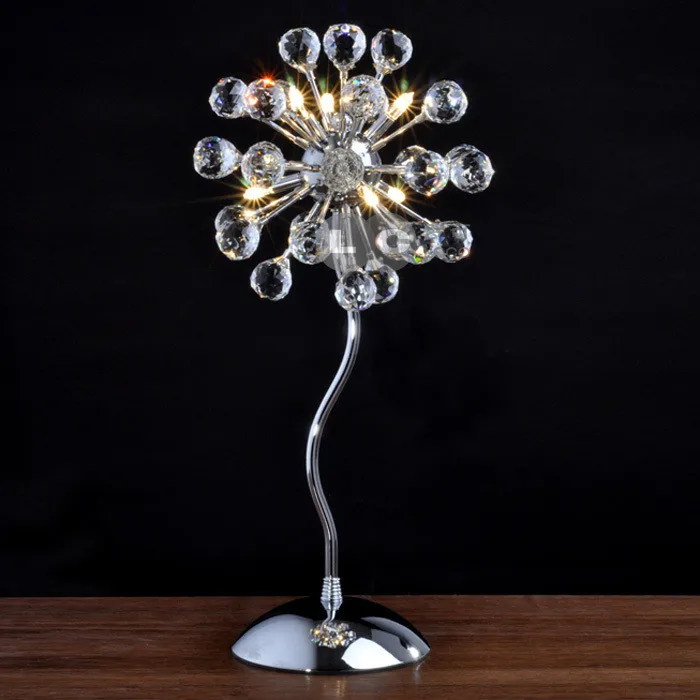 Современная мода прозрачный кристалл K9 настольная лампа свет кабинет спальня