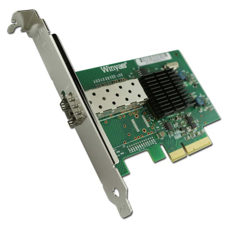 Winyao WY576F1 SFP PCI Express 2 0x4 Fiber Gigabit Ethernet сетевой адаптер (NIC) PRO/1000 82576 E1G42EF 1000M lan|ethernet network