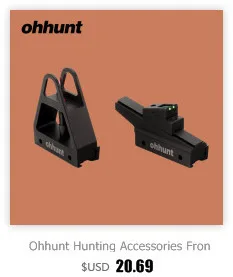 Ohhunt Охота AR 15 M16 передний задний прицел набор быстрого перехода полимер флип-вверх прицелы с Пикатинни рельс для 1913 поручней