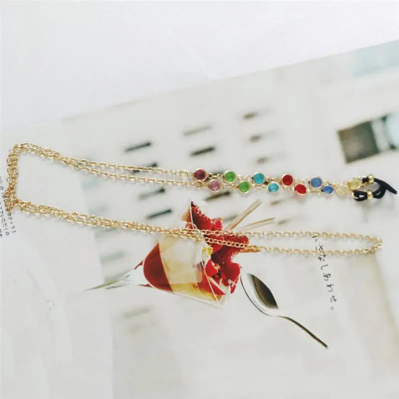 PINKSEE цветные бусины очки Снежная цепочка для чтения очков ремешок держатель