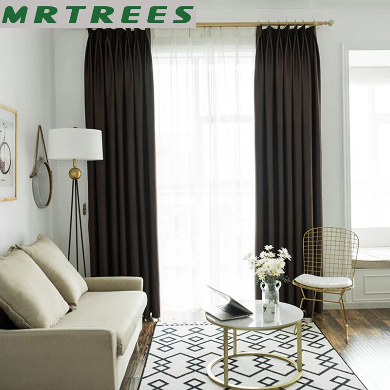 MRTREES современные затемненные занавески s для гостиной спальни обработки окон