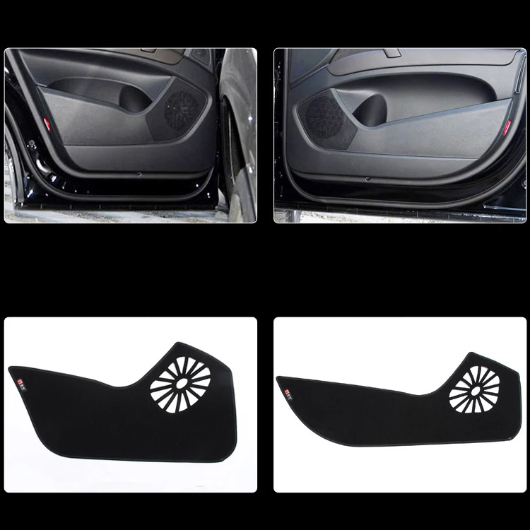 4 шт. тканевые защитные коврики для дверей декоративные прокладки Audi Q7|door protection|pads