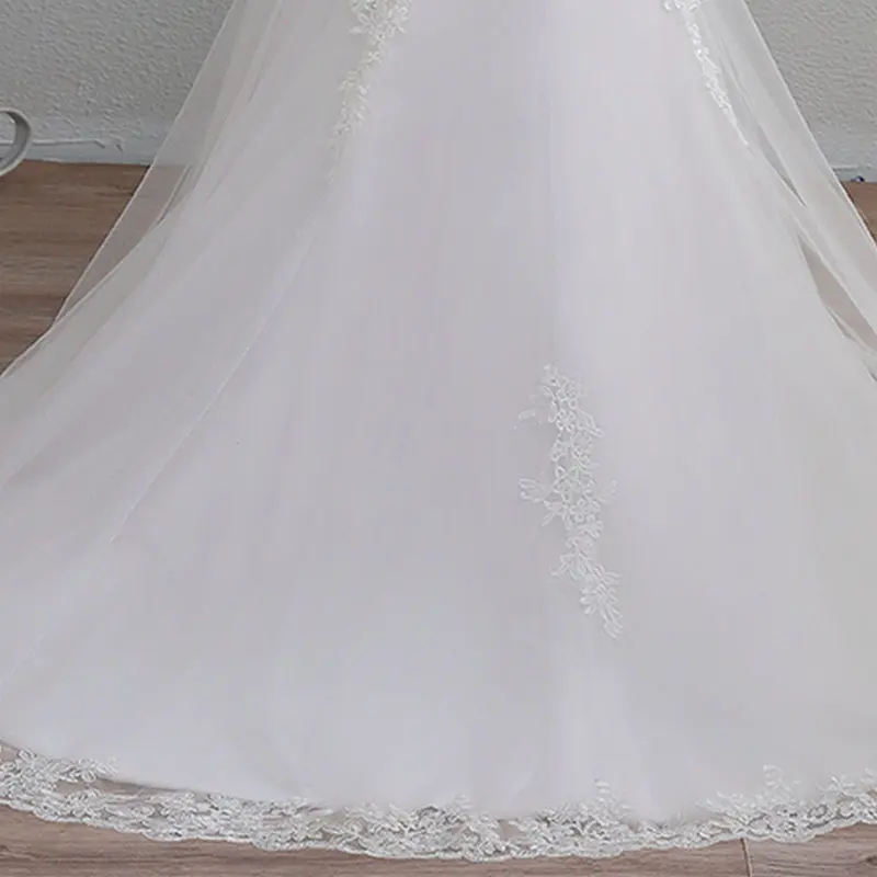

LAMYA Lace Appliques Mermaid Wedding Dresses 2019 Half Sleeve Bridal Dress Turkey Customized Wedding Gown vestidos de noiva