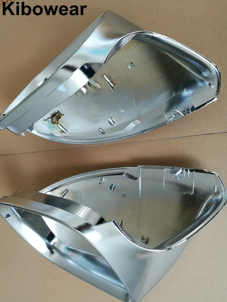 Kibowear для Audi Q5 8R Q7 4L SQ5 Chrome Боковая зеркало заднего вида колпаки 2009 2010 2011 2012 2013 серебристый матово