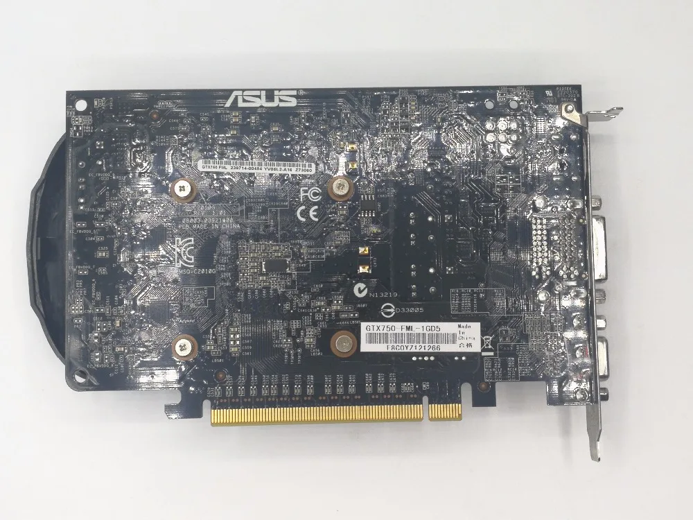 Б/у 2 шт./лот ASUS GTX 750 1G GDDR5 128bit HD Графическая карта 100% Протестировано