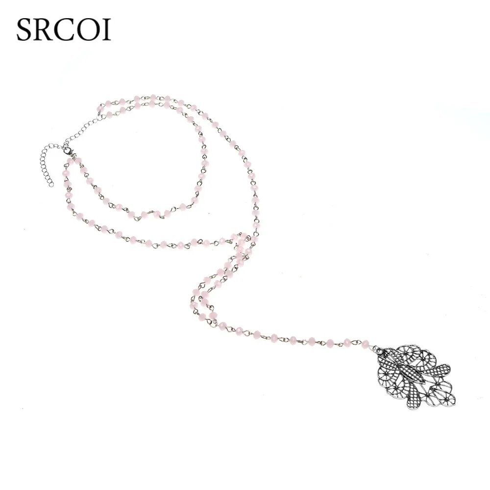 Богемные двухслойные бусы ожерелье ювелирные изделия Lariat Collares женское длинное с