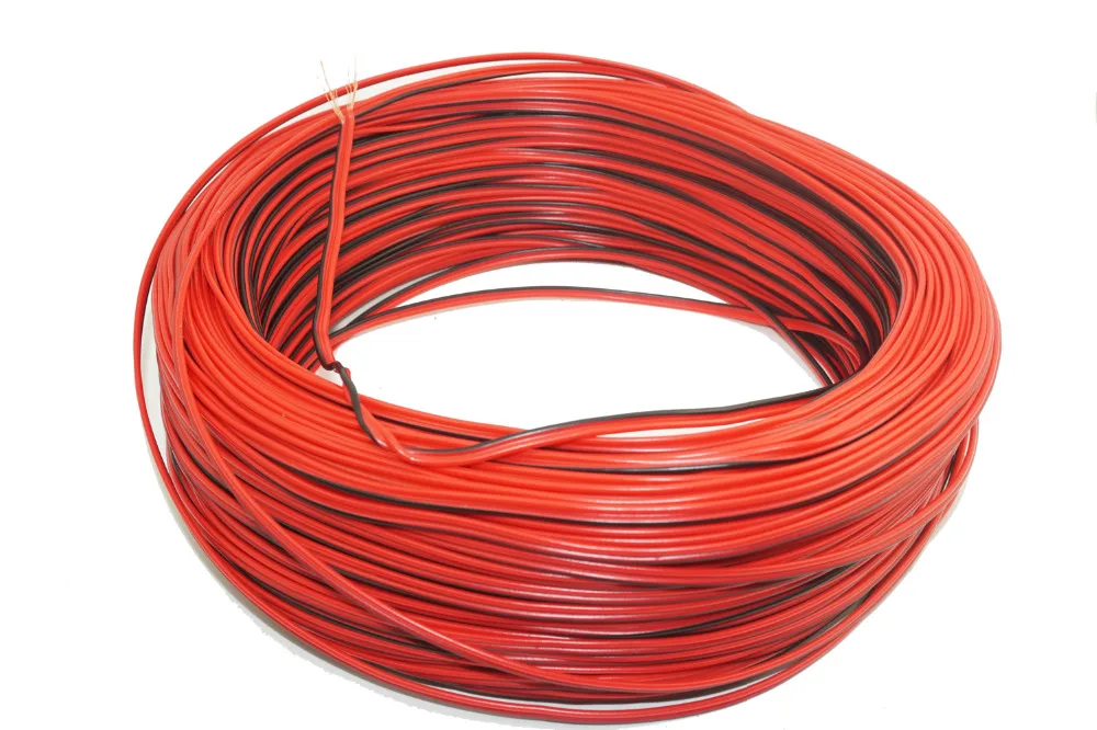 5 метров/партия 22AWG 2-контактный фотопровод для одноцветной светодиодной ленты |
