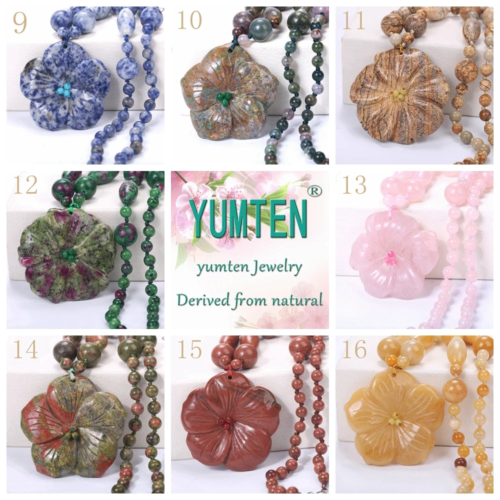 Yumten бирюзовое ожерелье с подвеской эффектное женское ювелирное изделие