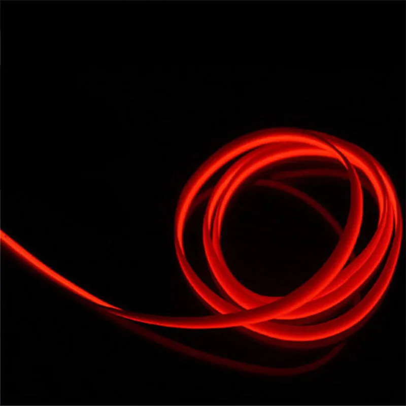 1 м EL Мягкая трубка полосы Neon провода для дома Авто украшения сгибаемый гибкий