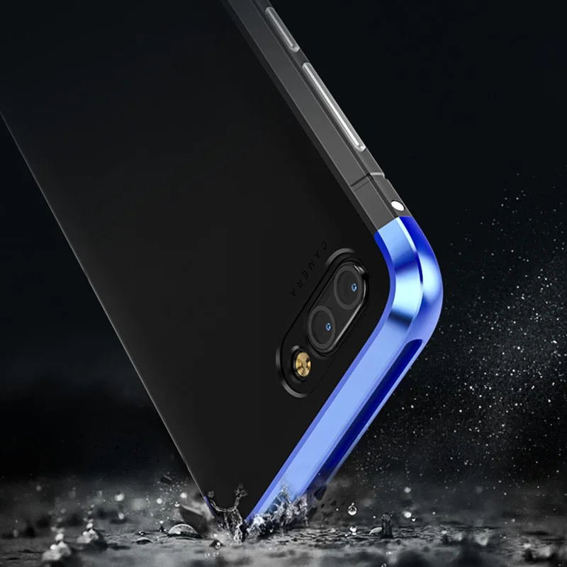 Чехол для huawei Honor 10 матовый роскошный противоударный Жесткий ПК алюминиевый