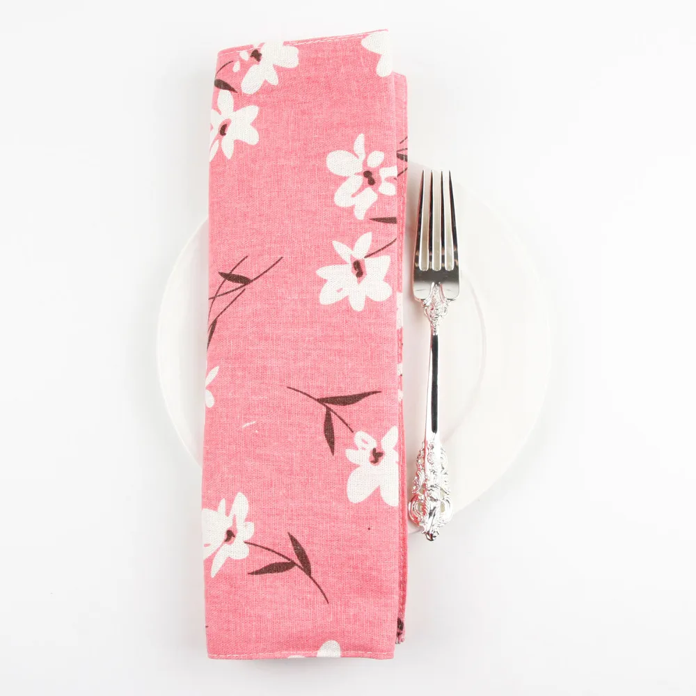 Японская тканевая салфетка с цветочным принтом термоизоляционный коврик для