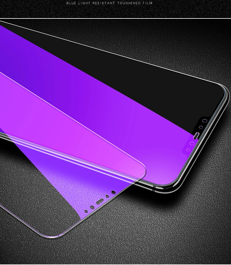 Полное закаленное стекло для Xiaomi MAX2 MIX2 5X 6X 8 Redmi 5 4X Note 3 5A S2 защита экрана анти Blu-Ray |